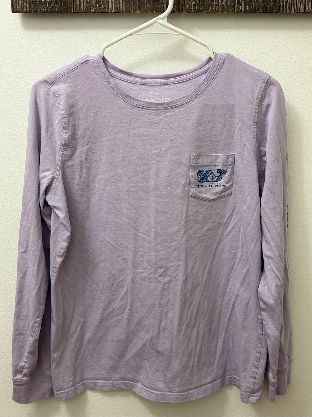 Vineyard Vines Long Sleeve Pocket Tee - Lilac